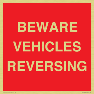 BEWARE VEHICLES REVERSING